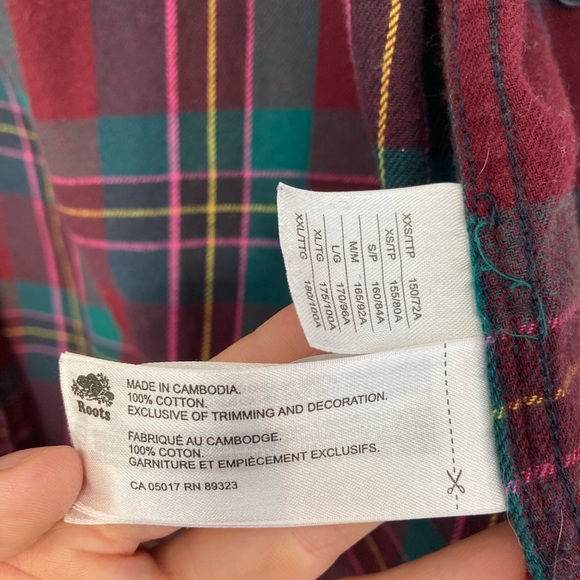 Roots Flannel Button Down - Picture 5 of 6